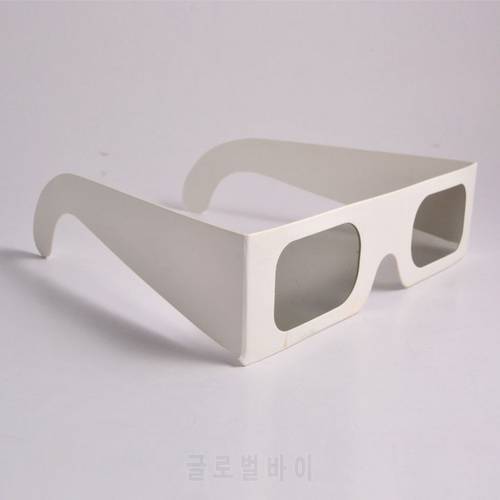 Free shipping 100pcs/lot Paper Linear Polarized 3D Glasses in 45/135 degrees 3d glasses polarized