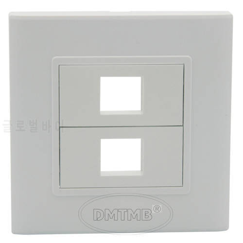 86 wall plate face plate with 2 keystone port