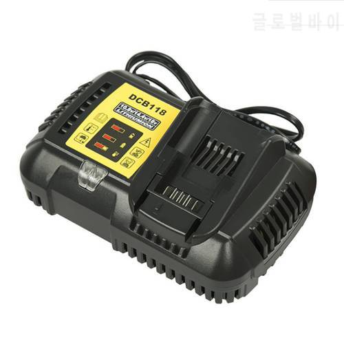 4.5A fast lithium battery Charger for Dewalt DCB118 12V/14.4V/20V DCB200 DCB180 DCB181 DCB182 DCB120 litio Battery Charger