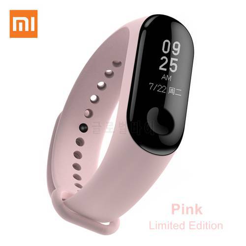 Original Xiaomi Mi Band 4 Wrist Strap TPU Material Pink Limited Edition Color Bracelet for Xiaomi Miband 3 4 Smart Wristband