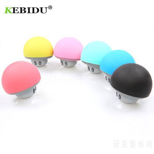 kebidu 6 Colors 2020 Mini Mushroom Portable Wireless Bluetooth Speaker Bluetooth 4.1 Stereo MP3 Player with Mic For Mobile Phone