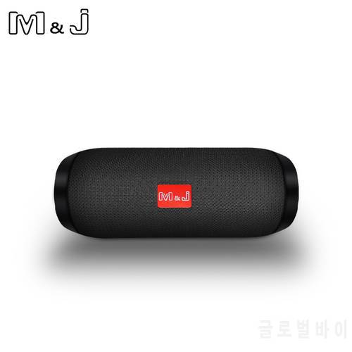 M&J 117 Portable Mini Outdoor Bluetooth Speaker Column Vibrating Wireless Loudspeaker High Power Waterproof With Radio Fm