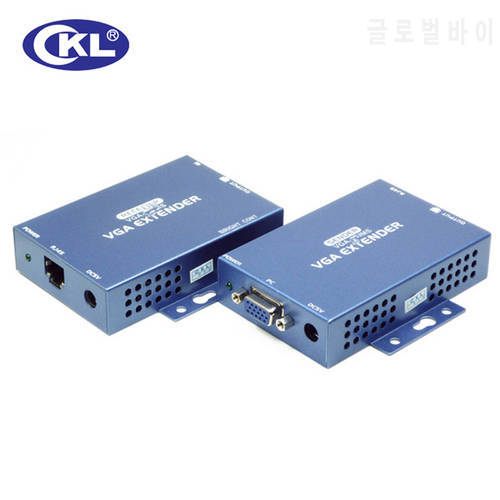 CKL 100/150/300 Meter VGA Audio Extender Over Cat5e with 1.5m Cable Support VGA, SVGA, XGA, SXGA and Multisync Monitors Metal