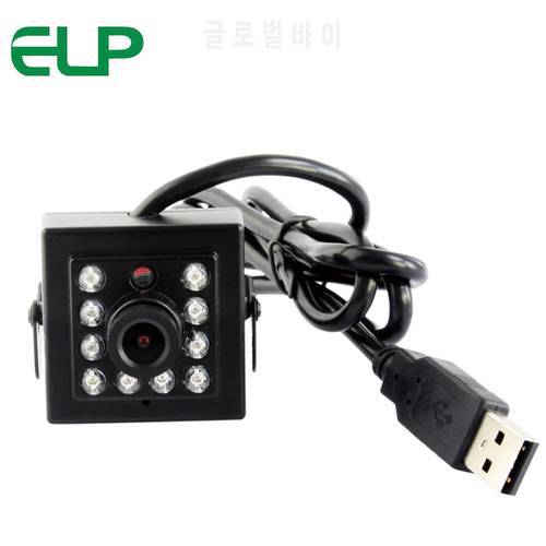 Full HD 1080P CMOS OV2710 CCTV USB Webcam 10pcs IR LEDS Night Vision infrared USB Camera with 2.8mm lens