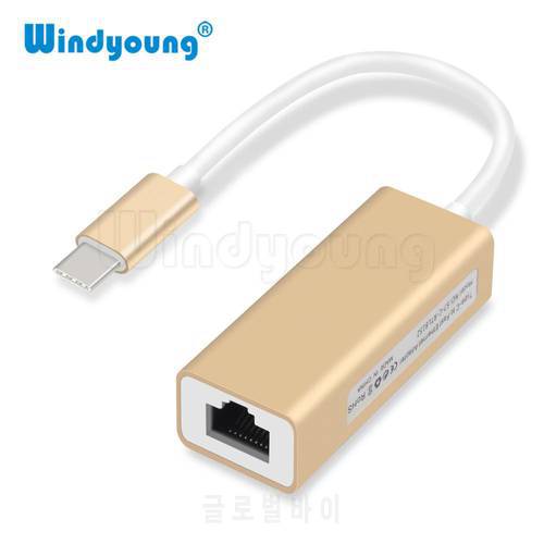 USBC Ethernet Adapter 10/100Mbps Type C RJ45 Lan Adapter USB-C Type-C Network Card USB C to Ethernet for MacBook Chromebook