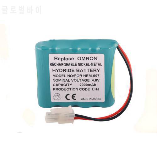 FOR Omron HEM-907 Sphygmomanometer 2000mAh 4.8v Battery
