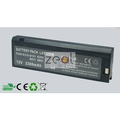FOR NK TEC-7000.TEC-7100 TEC7200 TEC-7300 6511 2300mAh 12V Electrocardiograph Battery