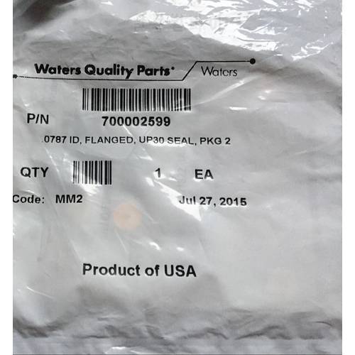 For WATERS Plunger Rod Sealing Ring 2 Per Pack Item No. 700002599