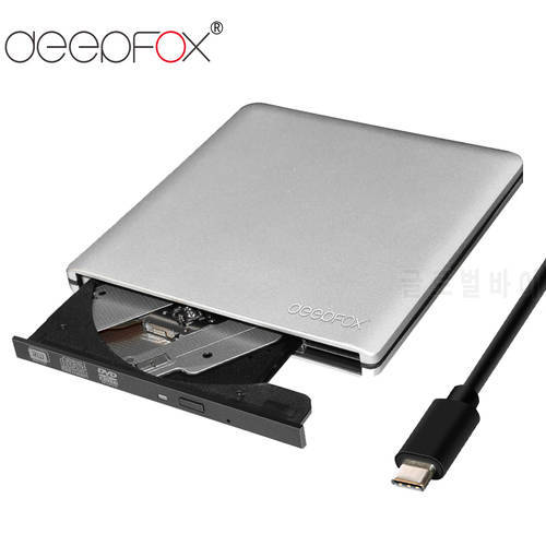 Deepfox USB 3.1 Type C External CD/DVD RW Player Optical Drive DVD Burner Super Drive For Acer MacBook Lenovo