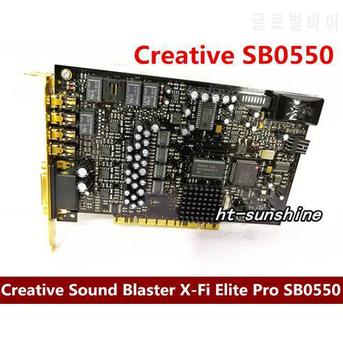 Original disassemble for Creative Sound Blaster X-Fi Elite Pro SB0550 7.1 sound card working good