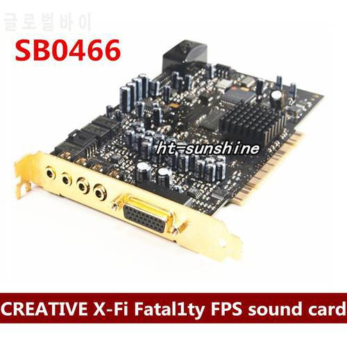 Original Creative X-Fi Fatal1ty FPS SB0460 64M 7.1 PCI Sound Card SB 0460 with light Sound Card