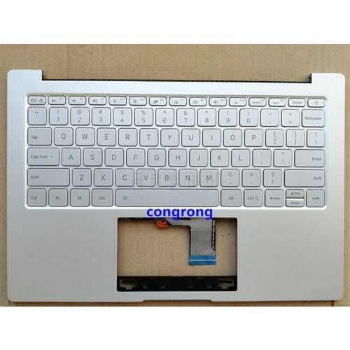 New US Keyboard for Xiaomi MI Air 13.3 inch 9Z.ND7BW.001 MK10000005761 490.09U07.0D01 notebook English silver Backlit