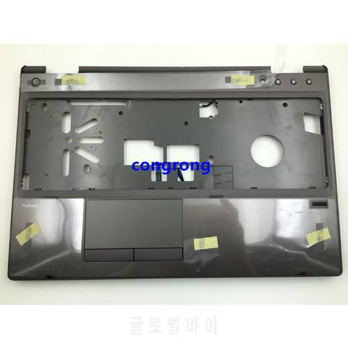 For HP For ProBook 6560B Palmrest & Touchpad & fingerprint Hole Top Cover C keyboard Shell 641205-001