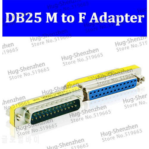 Wholesale Promotion Serial Cable Extended Adapter 25 Pin DB25 Male to Female M/M Mini Gender Changer Connector 10pcs