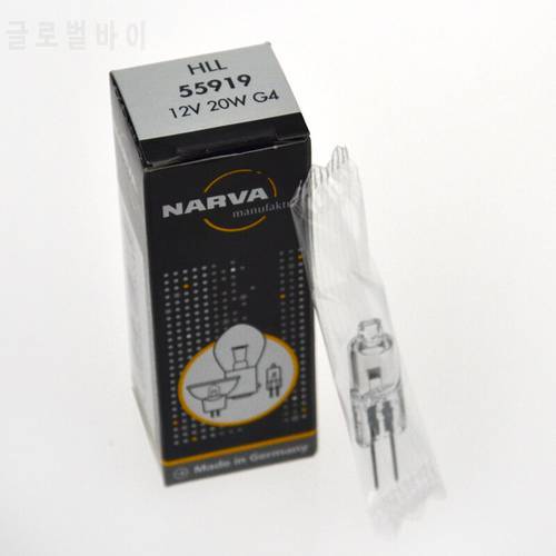 For NARVA 55919,HLL 12V 20W G4 Photometer Halogen bulb,chemistry Analyzer systems,biochemical instruments,340nm To 700nm 12V20W