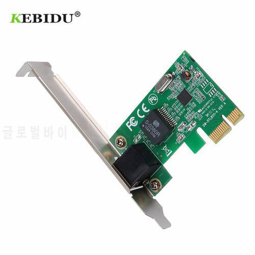 KEBIDU 1000Mbps Gigabit PCI-E Network Card Ethernet PCI Express 10/100/1000M RJ-45 LAN Adapter Converter Network Controller
