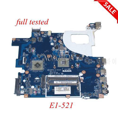 NOKOTION Laptop Motherboard For Acer Packard Bell E1-521 TE11BZ NBY1G11001 Q5WT6 LA-8531P Main board ddr3 full tested