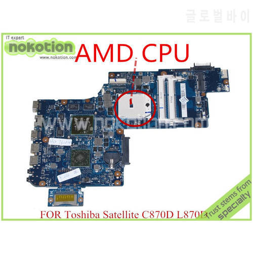 NOKOTION H000043590 H000041580 for toshiba satellite L870D C870 C870D laptop motherboard 17.3&39&39 HD7610M PLAC CSAC DSC Mainboard