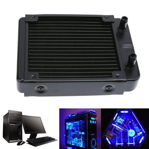 1Pc Full Aluminum 120mm Water Cooling Radiator 18 Channels CPU-120 For Computer LED Water Cooling