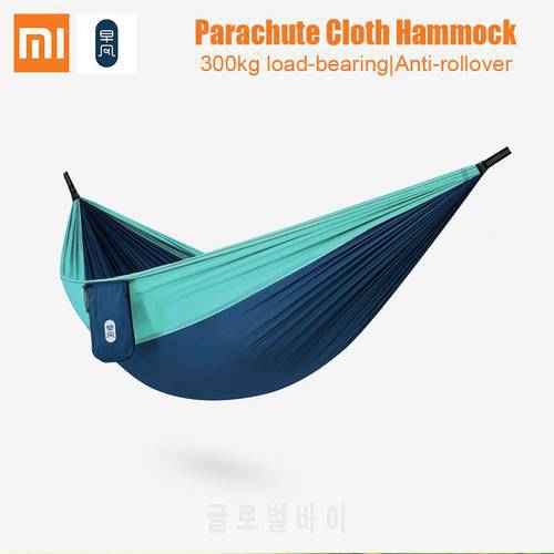Zaofeng Outdoor Hammock Parachute Cloth 300kg load-bearing Anti-rollover Outdoor Swing Bed camping hammock