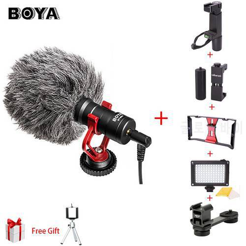 BOYA BY-MM1 Video Record Microphone Compact On-Camera Recording Mic for iPhone X 8 7 Huawei Nikon Canon DSLR