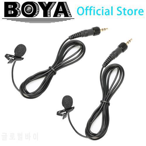BOYA 3.5mm TRS Condenser Lavalier Lapel Microphone for BY-WM6 BY-WM8 BY-WFM12 Wireless Microphone Streaming Youtube Recording