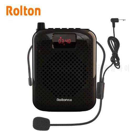 Rolton K500 Portable Bluetooth Speaker Microphone Voice Amplifier Booster Megaphone Speaker For Sales Promotion Teaching Guide