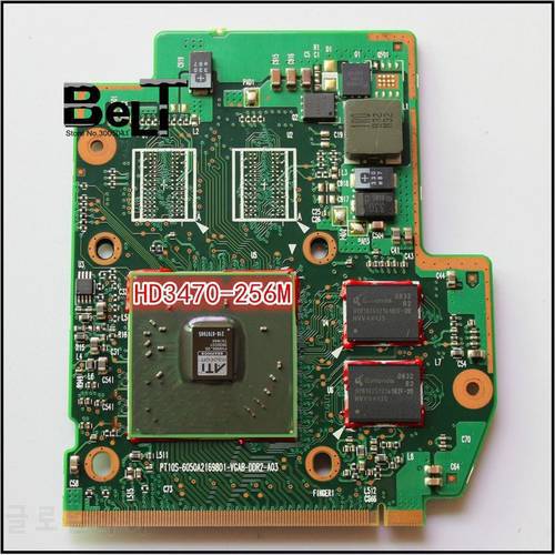 HD3470 DDR2 256M V000100500 V000101610 V000101600 V000121530 V000121540 VGA Video Card for TOSHIBA SATELLITE A205 A305 A315 A300