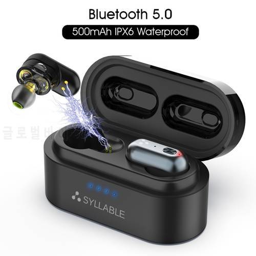 Original SYLLABLE S101 QCC3020 chip bass earphones wireless Volume control headset noise reduction S101 Bluetooth-compatible