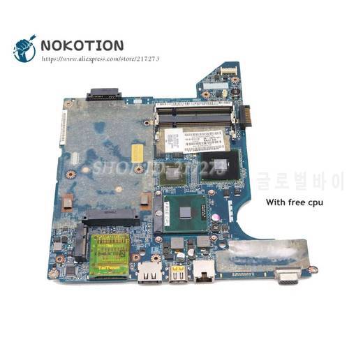 NOKOTION For HP Compaq presario CQ40 Laptop Motherboard JAL50 LA-4103P 590316-001 577512-001 G103M graphics free cpu