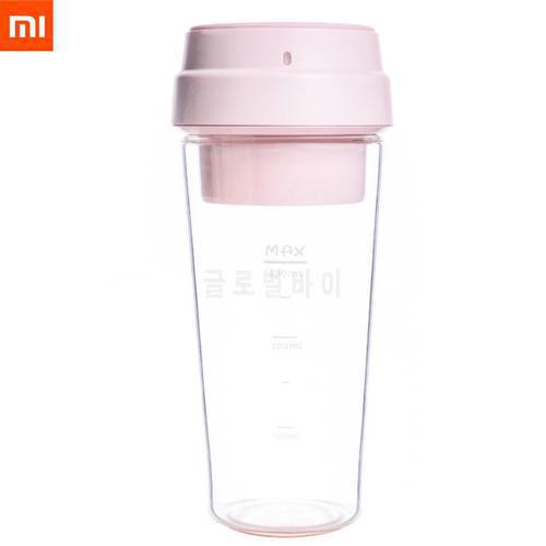 Youpin 17Pin 400ML Electric Juicer Electrical Portable Mini Fruit Vegetable Orange Juice Blender 400ml Cup For Girl Outdoor Pink