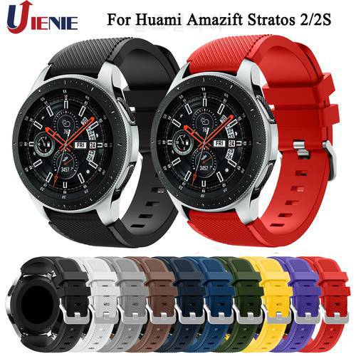 Watchband Strap Band for Xiaomi Huami Amazfit Pace/Stratos 3 2 2s/GTR 47mm Bracelet 22mm Silicone Wristband for Samsung 46mm