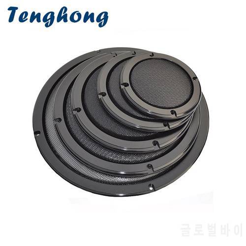 Tenghong 2pcs Speaker Net Cover 2 4 5 6.5 Inch Replacement Speaker Protective Mesh Net Cover Grille Circle Speaker Accessories