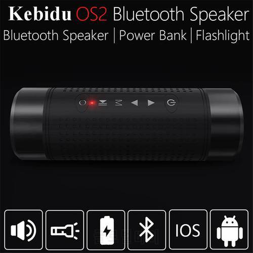 Kebidu OS2 Bluetooth Speaker 5200mAh Power Bank Bike Mount LED Light IP56 Water-resistant Portable Subwoofer Bass Speaker