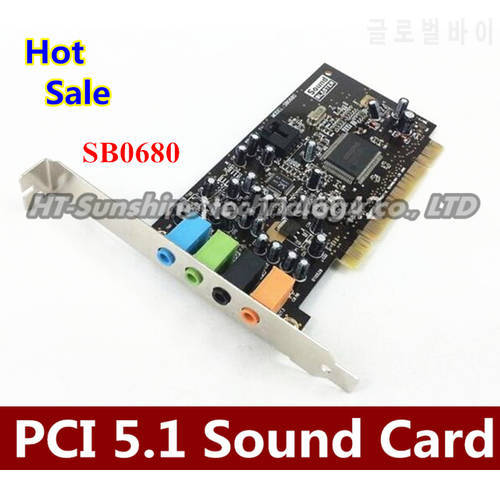 High Quality SOUND BLASTER 5.1 SB0680 PCI sound card SB0680 For CREATIVE with Free shipping