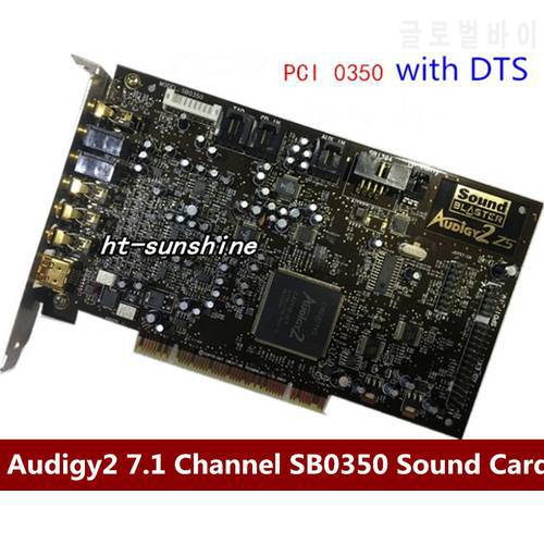 Original disassemble innovative Audigy2 7.1 Channel Sound Card SB0350 support DTS