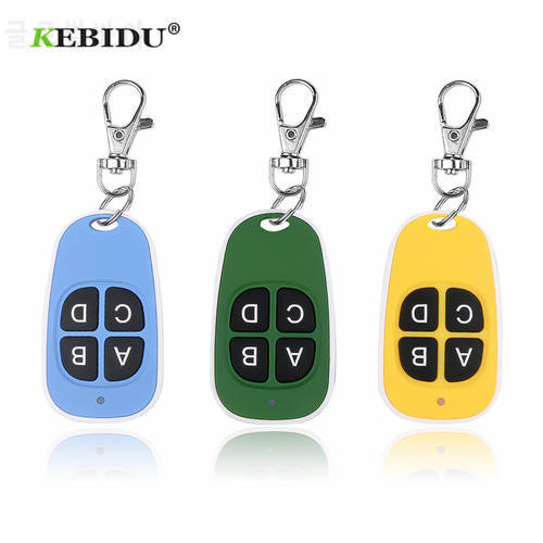KEBIDU Universal 433MHz Remote Control Wireless 4 Keys Copy Remote Control Cloning Garage Door Remote Control Duplicator Key