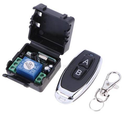 433M Universal Wireless Remote Control Switch DC12V 1CH Relay Receiver Module + 2 RF Transmitter