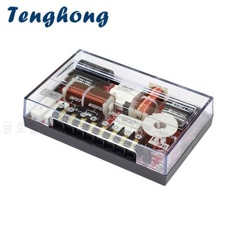 Tenghong 3 Way Audio Speaker Crossover 200W Treble Mediant Bass Auto Speaker Frequency Divider Car Speaker Modification DIY