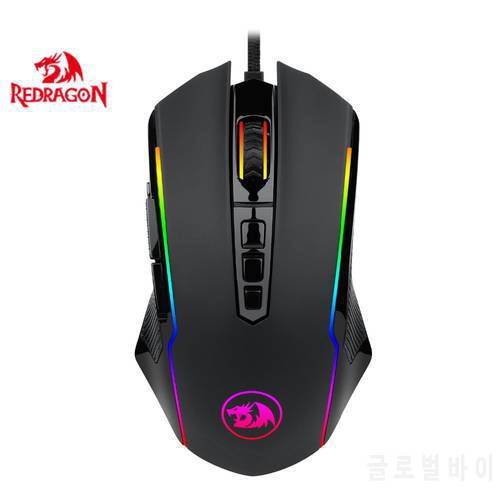 Redragon M910 Chroma Gaming Mouse, High-Precision Programmable Mouse with RGB Backlight Modes, up to 12400 DPI User Adjustable