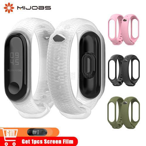For Mi Band 4 Wrist Strap Silicone Band for Xiaomi mi Band 3 Bracelet Miband 4 Wristband Straps Band3 Smart Watch Accessories