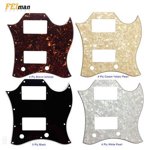 Feiman Guitar Parts Pickguard For Gibson Standard SG Full Face Scratch Plate Route PAF Humbuckers Best Protection For Guitarra