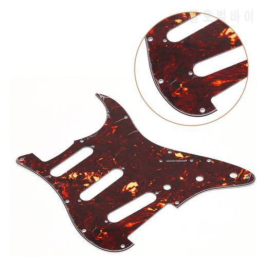 Red Guitar Parts Tortoise Pickguard Scratch Plate For Electric Guitar
