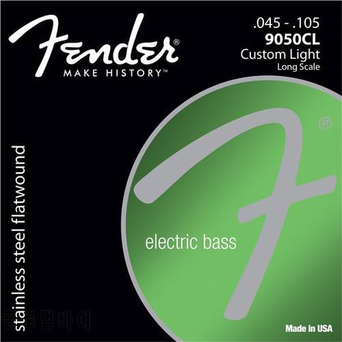 Fender 9050&39s Stainless Steel Flatwound Bass Strings, 9050L 9050ML 9050M