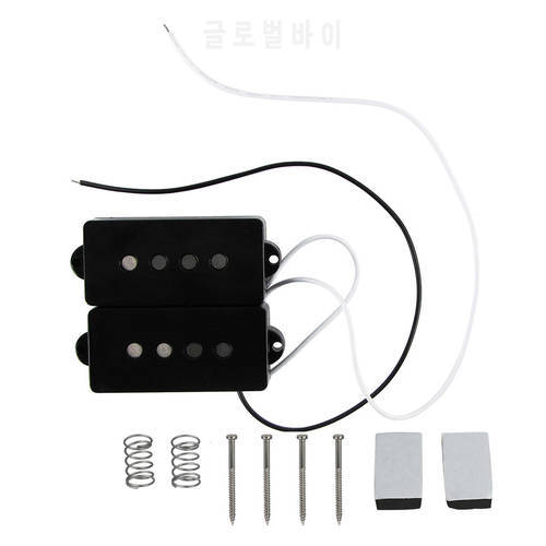 NEW Vintage Alnico 5 PB P Bass Pickups Black Open for 4 String Bass Guitar Parts Replacement