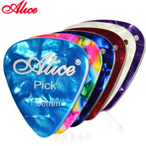 1PC Alice Celluloid Guitar Pick Plectrum Mediator Gauge 0.46mm/0.71mm/0.81mm/0.96mm/1.2mm Random Color Guitar Parts Accessories