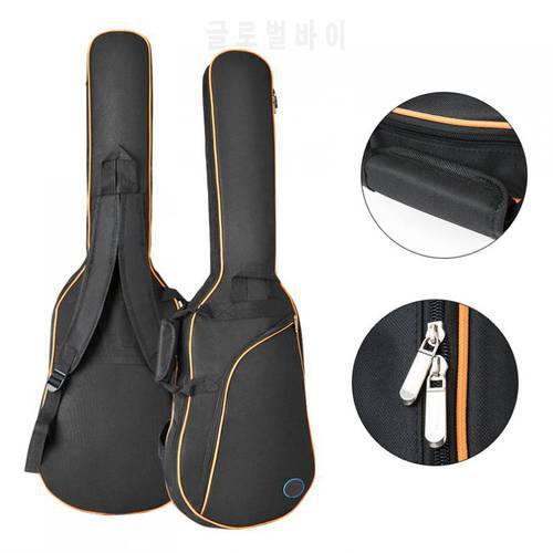 38-41 Inch Oxford Fabric Electric Guitar Case Colorful Edge Bag Double Straps Pad 8mm Cotton Thickening Soft Waterproof Backpack
