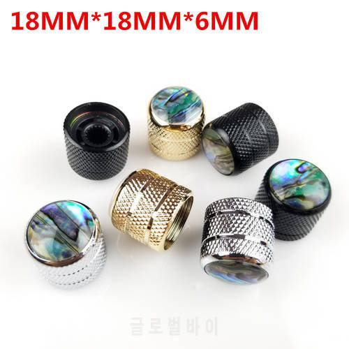 1 Pcs Electric Guitar Bass Tone And Volume Metal Electronic Control Abalone Knobs Potentiometer Cap Made In Korea NP011