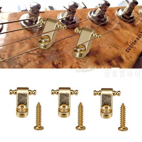 2Pcs Electric Guitar Roller String Trees String Retainer Mounting Guitar Tree Guide for Electric Guitars Parts and Accessories