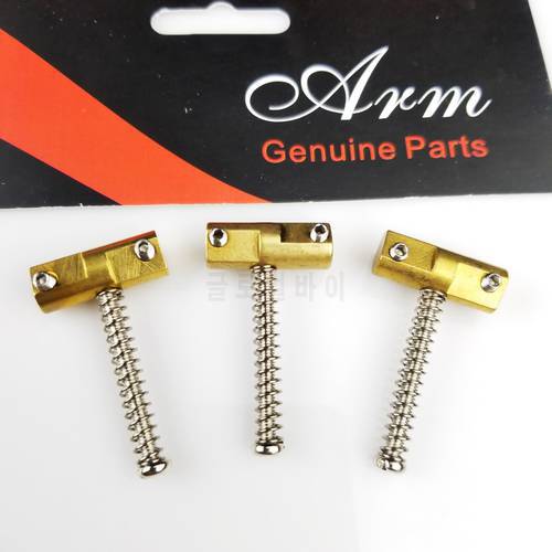 A Set OF Three Wilkinson Electric Guitar Brass Guitar Bridge Compensated Saddles for TL tele Replacement Part